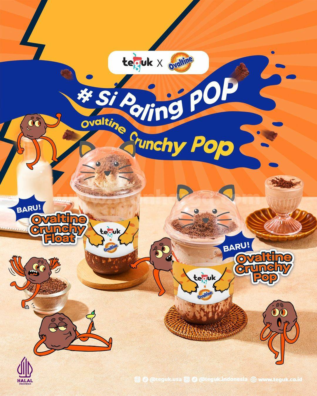 Promo TEGUK MENU BARU! OVALTINE CRUNCHY POP dan OVALTINE CRUNCHY FLOAT